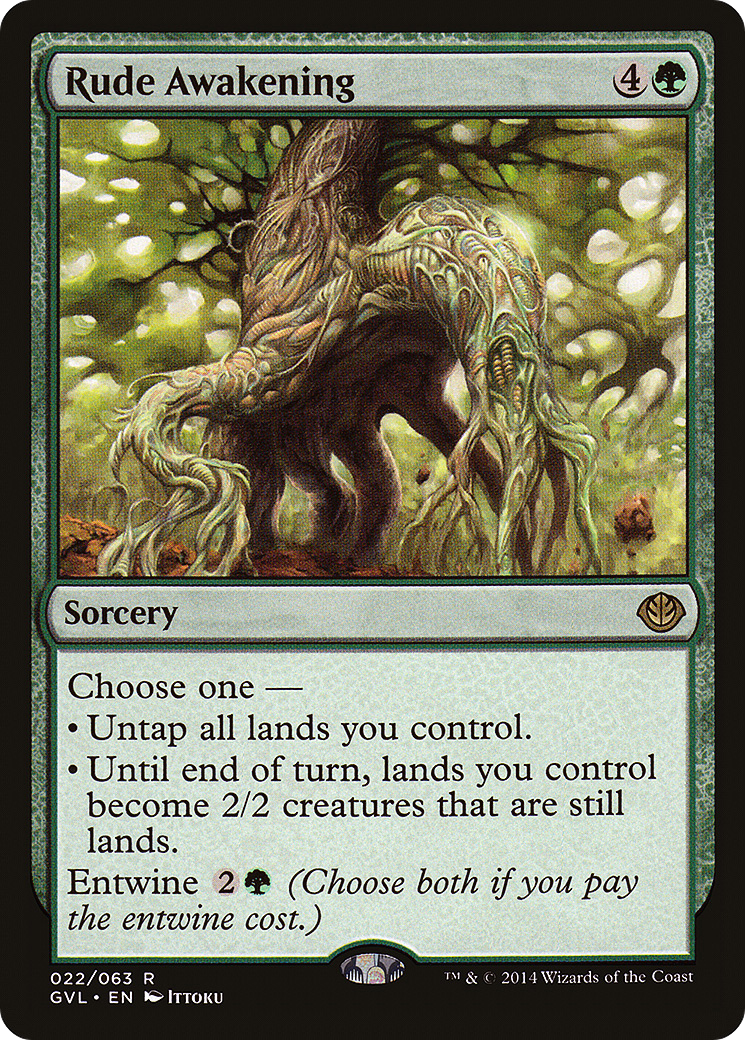 Image of Rude Awakening (DD3-) - Duel Decks Anthology: Garruk vs. Liliana Foil