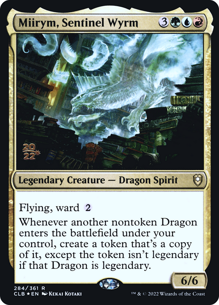 Image of Miirym, Sentinel Wyrm [Commander Legends: Battle for Baldur's Gate Prerelease Promos]