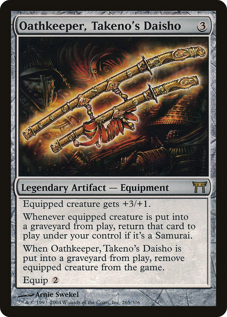 Image of Oathkeeper, Takeno's Daisho [Champions of Kamigawa]