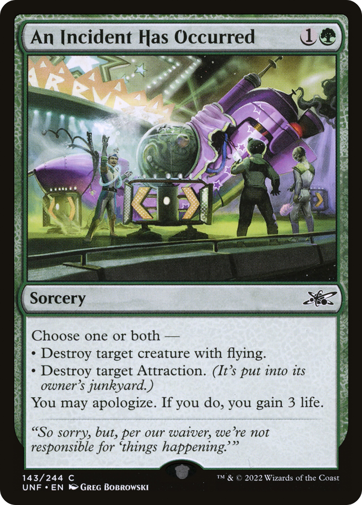 Image of An Incident Has Occurred [Unfinity]