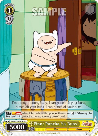 Image of Finn: Puncha Yo Buns! (AT/WX02-A03) (Promo) [Adventure Time]