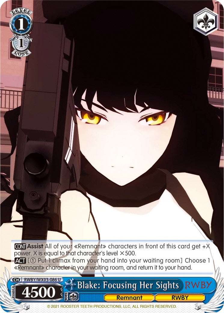 Image of Blake: Focusing Her Sights (RWBY/WX03-086 U) [RWBY]