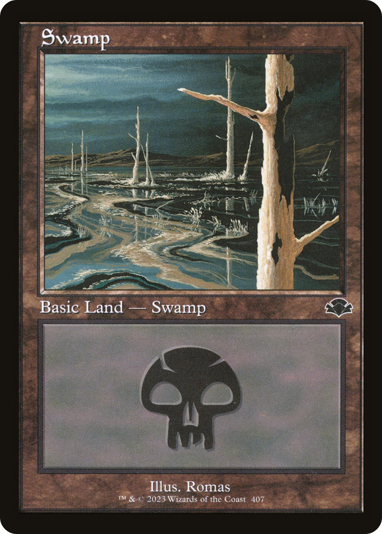 Image of Swamp (407) (Retro) [Dominaria Remastered]