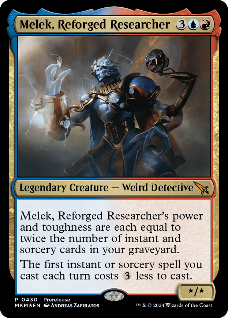 Image of Melek, Reforged Researcher [Murders at Karlov Manor Prerelease Promos]