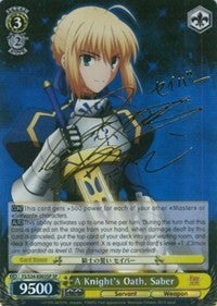 Image of A Knight's Oath, Saber (FS/S34-E003SP SP) [Fate/Stay Night [Unlimited Blade Works]]