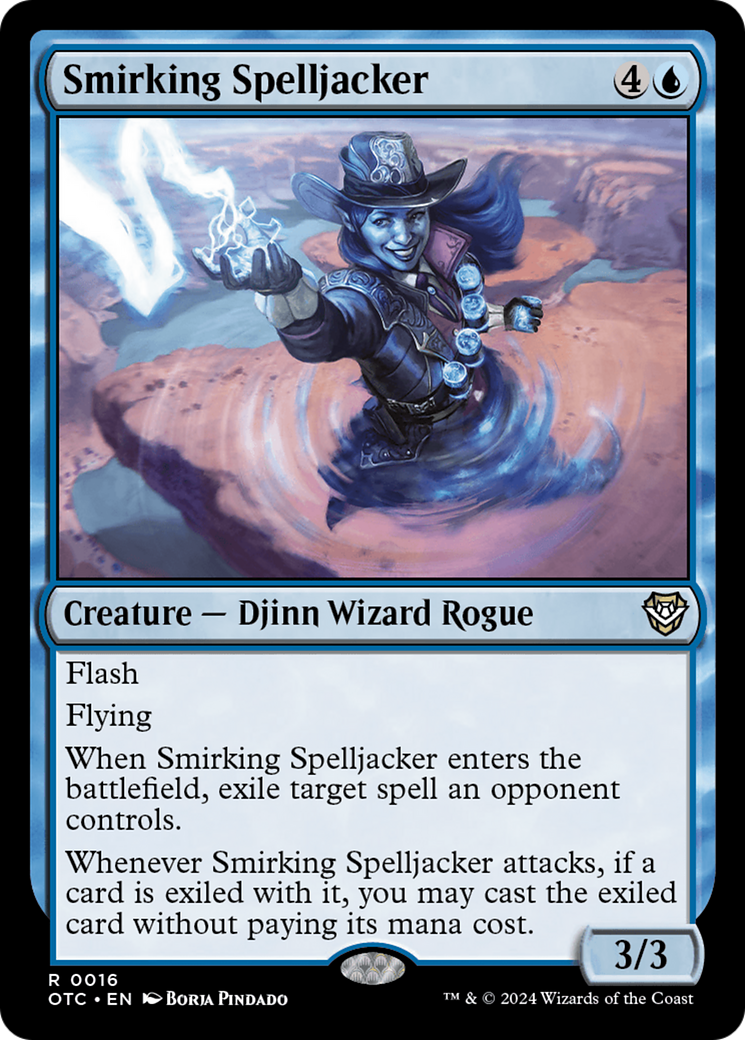 Image of Smirking Spelljacker [Outlaws of Thunder Junction Commander]