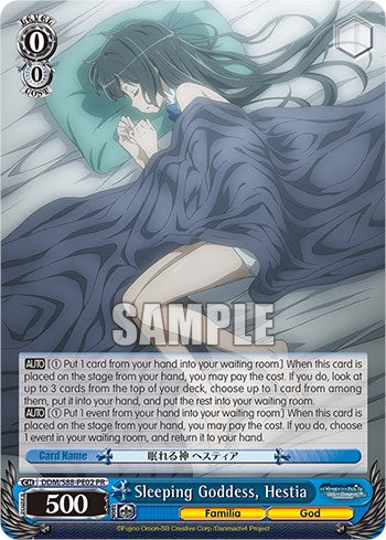 Image of Sleeping Goddess, Hestia (DDM/S88-PE02 PR) [Is it Wrong to Try to Pick Up Girls in a Dungeon?]