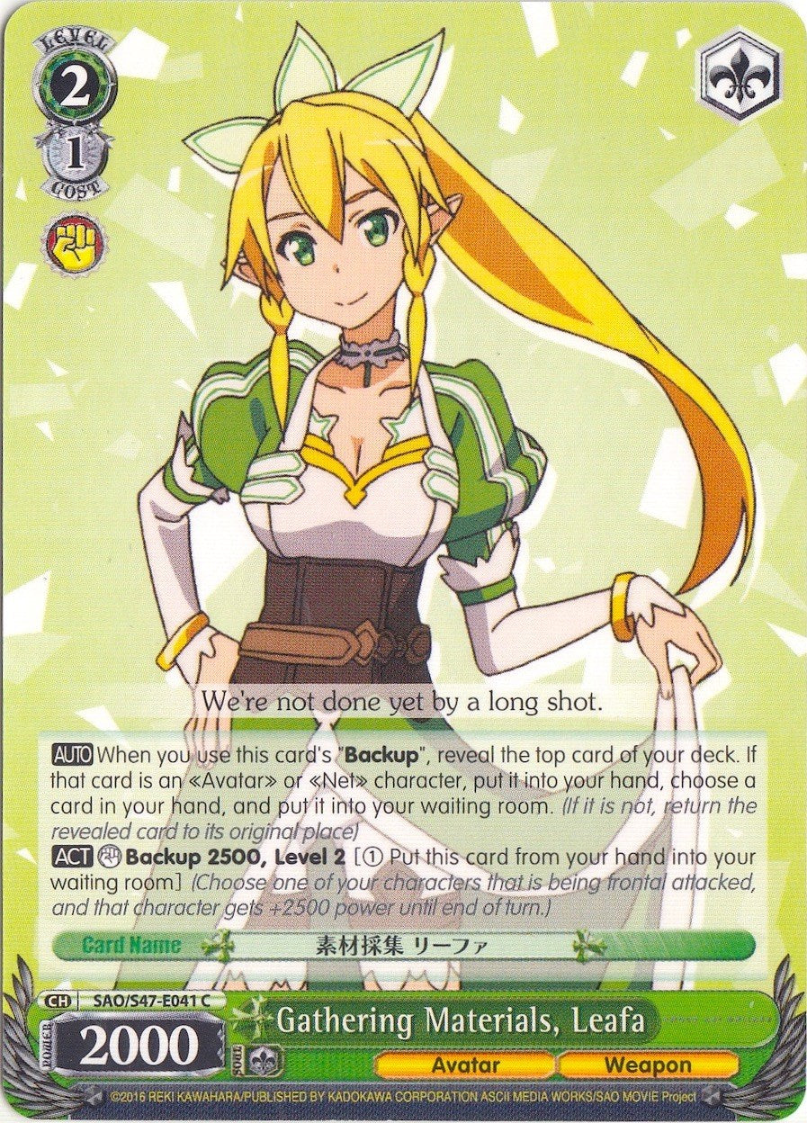 Image of Gathering Materials, Leafa (SAO/S47-E041 C) [Sword Art Online Re: Edit]