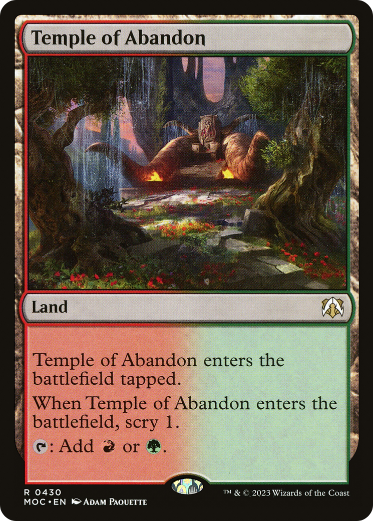 Image of Temple of Abandon [March of the Machine Commander]