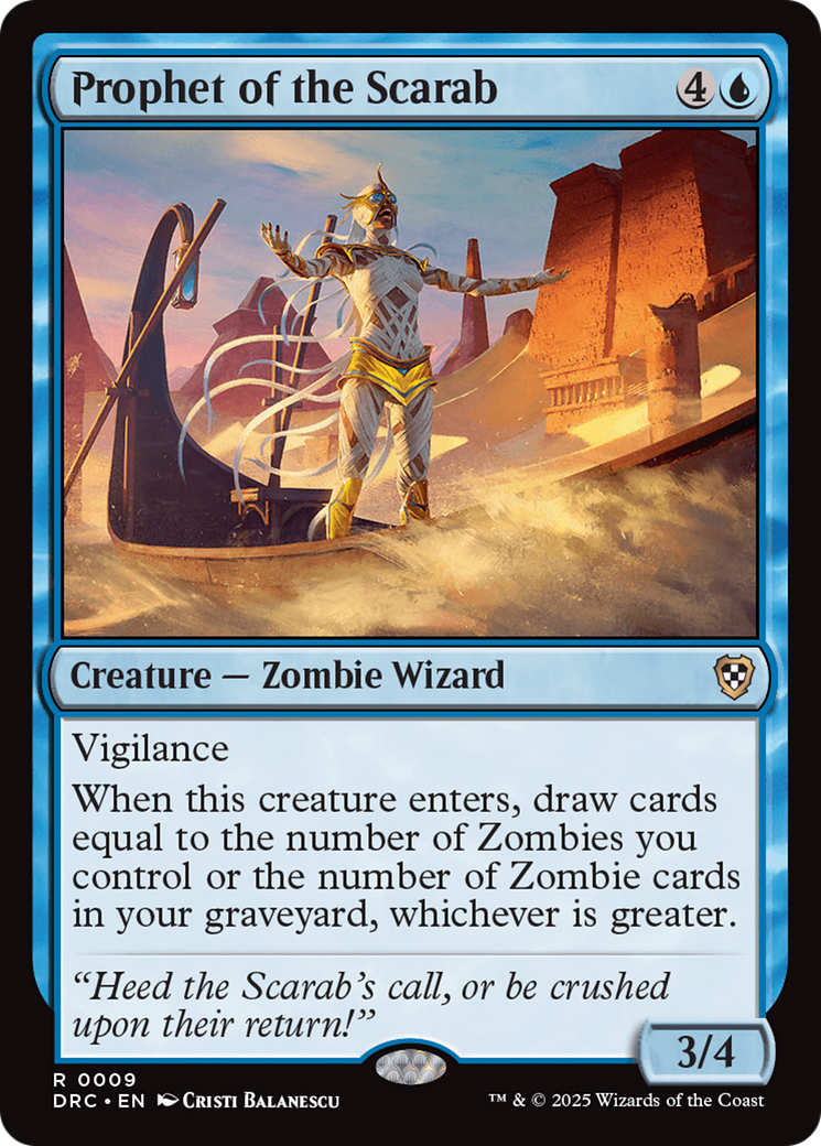 Image of Prophet of the Scarab [Aetherdrift Commander]