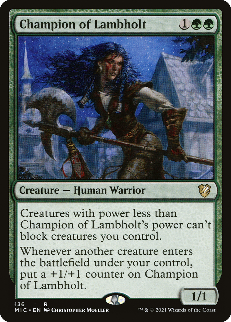 Image of Champion of Lambholt [Innistrad: Midnight Hunt Commander]