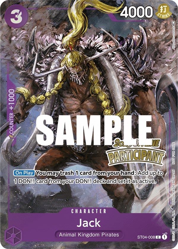 Image of Jack (Offline Regional 2023) [Participant] [One Piece Promotion Cards]