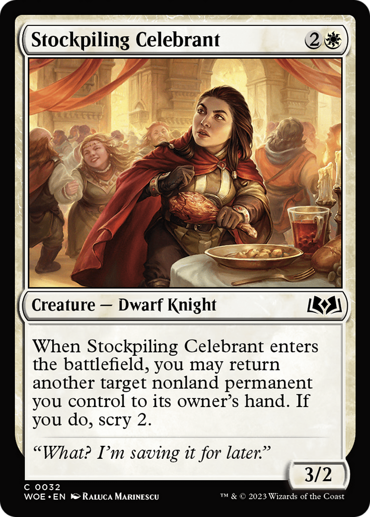 Image of Stockpiling Celebrant [Wilds of Eldraine]