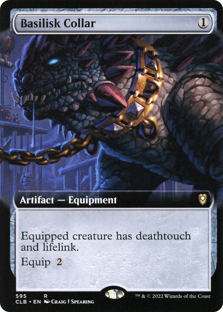 Image of Basilisk Collar (Extended Art) [Commander Legends: Battle for Baldur's Gate]