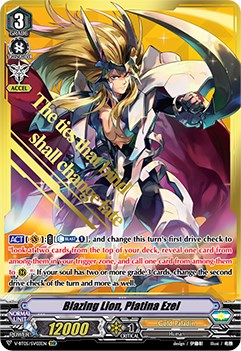 Image of Blazing Lion, Platina Ezel (V-BT05/SV03EN) [Aerial Steed Liberation]