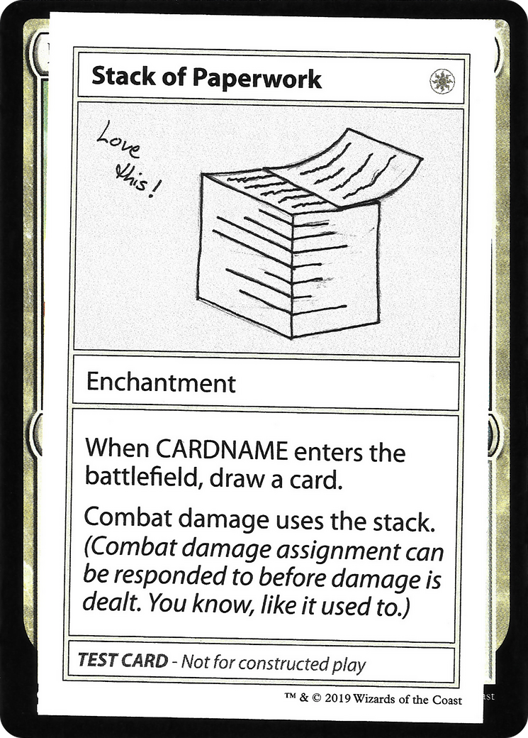Image of Stack of Paperwork (2021 Edition) [Mystery Booster Playtest Cards]
