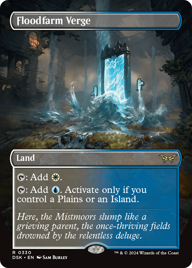 Image of Floodfarm Verge (Borderless) [Duskmourn: House of Horror]