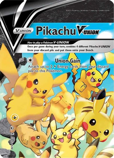 Image of Pikachu V-UNION (SWSH139) (Celebrations) [Sword & Shield: Black Star Promos]