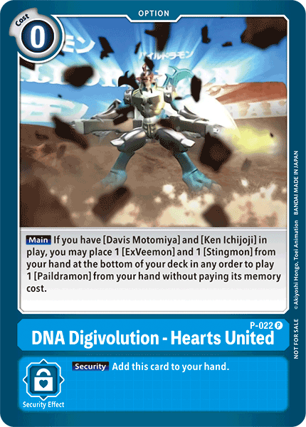Image of DNA Digivolution - Hearts United [P-022] [Promotional Cards]