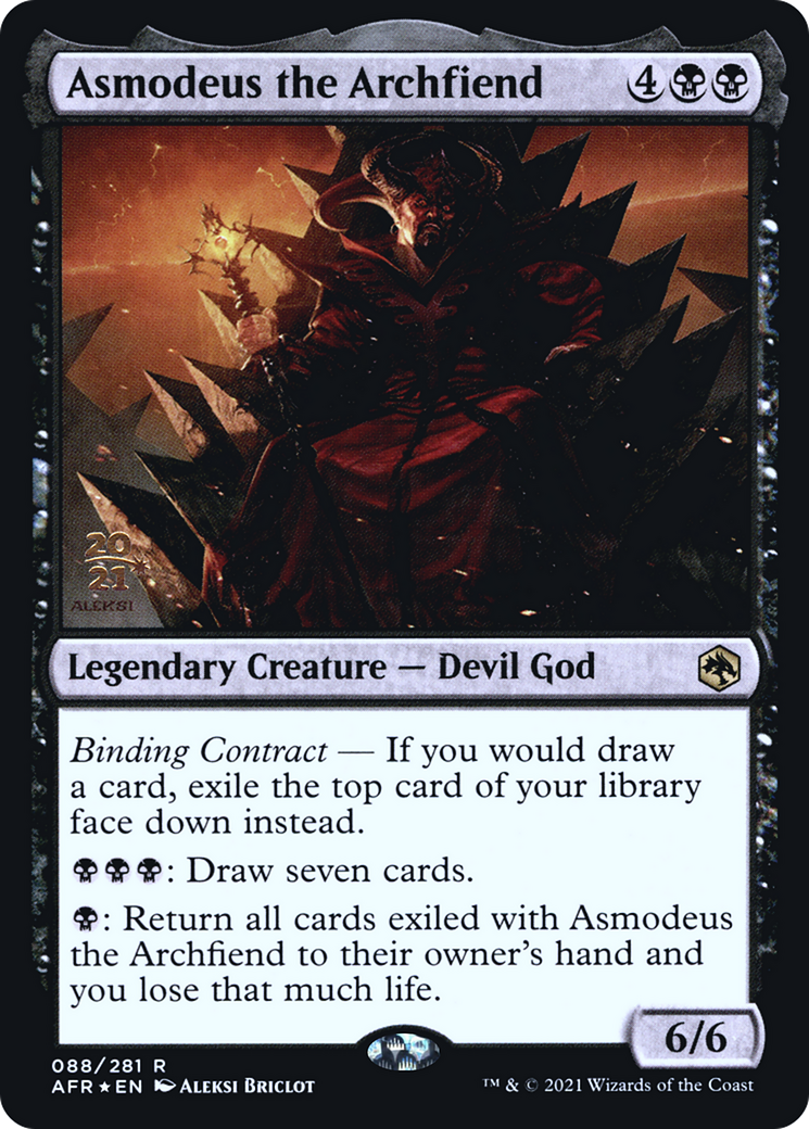 Image of Asmodeus the Archfiend [Dungeons & Dragons: Adventures in the Forgotten Realms Prerelease Promos]