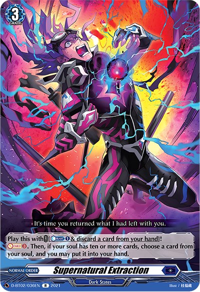 Image of Supernatural Extraction (D-BT02/036EN) [A Brush with the Legends]