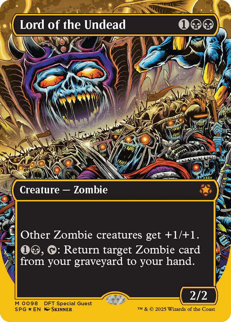 Image of Lord of the Undead (Borderless) (First-Place Foil) [Aetherdrift Special Guests]
