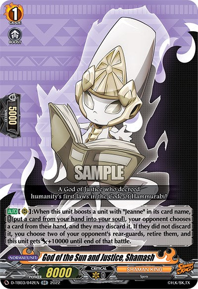 Image of God of the Sun and Justice, Shamash (D-TB03/042EN) [Shaman King]