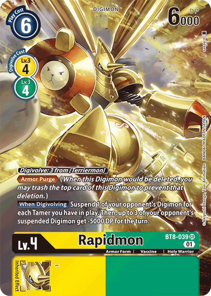 Image of Rapidmon [BT8-039] (Alternate Art) [New Awakening]
