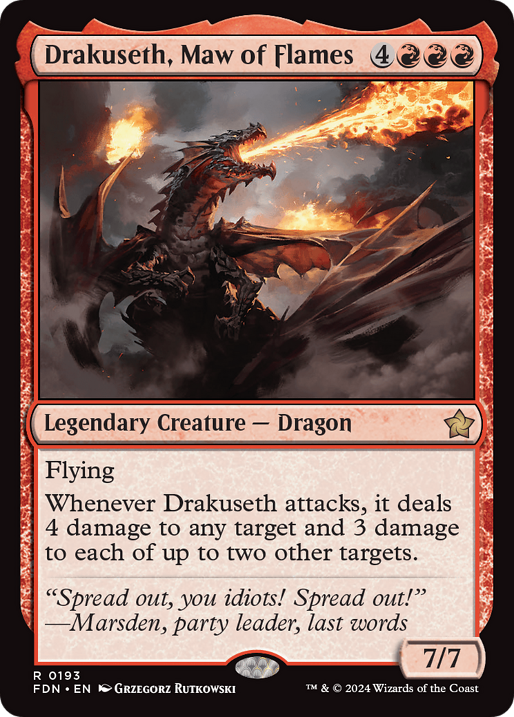 Image of Drakuseth, Maw of Flames [Foundations]