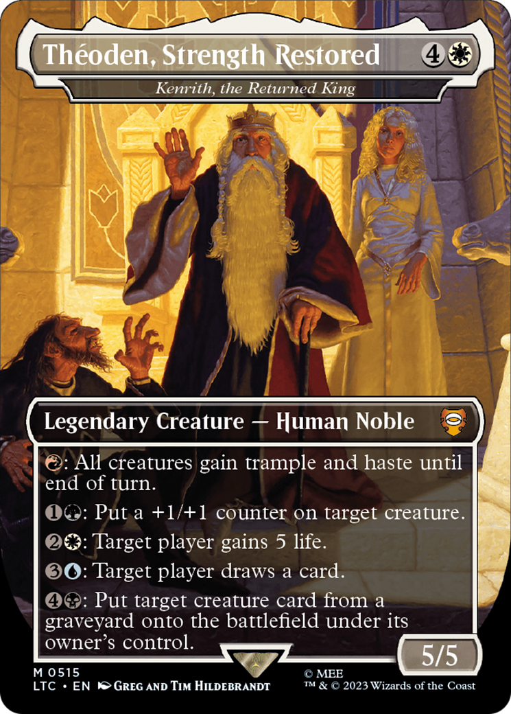 Image of Theoden, Strength Restored - Kenrith, the Returned King (Borderless) [The Lord of the Rings: Tales of Middle-Earth Commander]