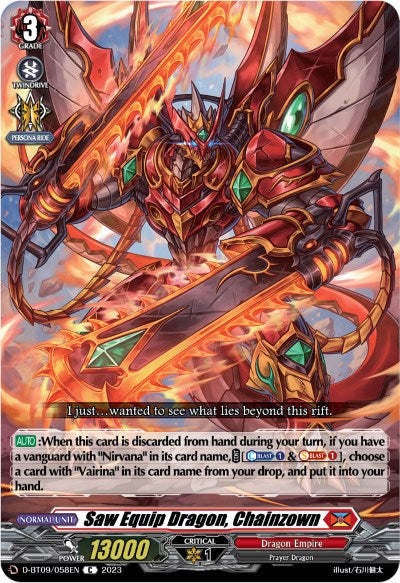 Image of Saw Equip Dragon, Chainzown (D-BT09/058EN) [Dragontree Invasion]