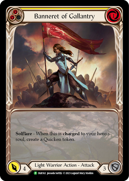 Image of Banneret of Gallantry [FAB162] (Promo)  Rainbow Foil