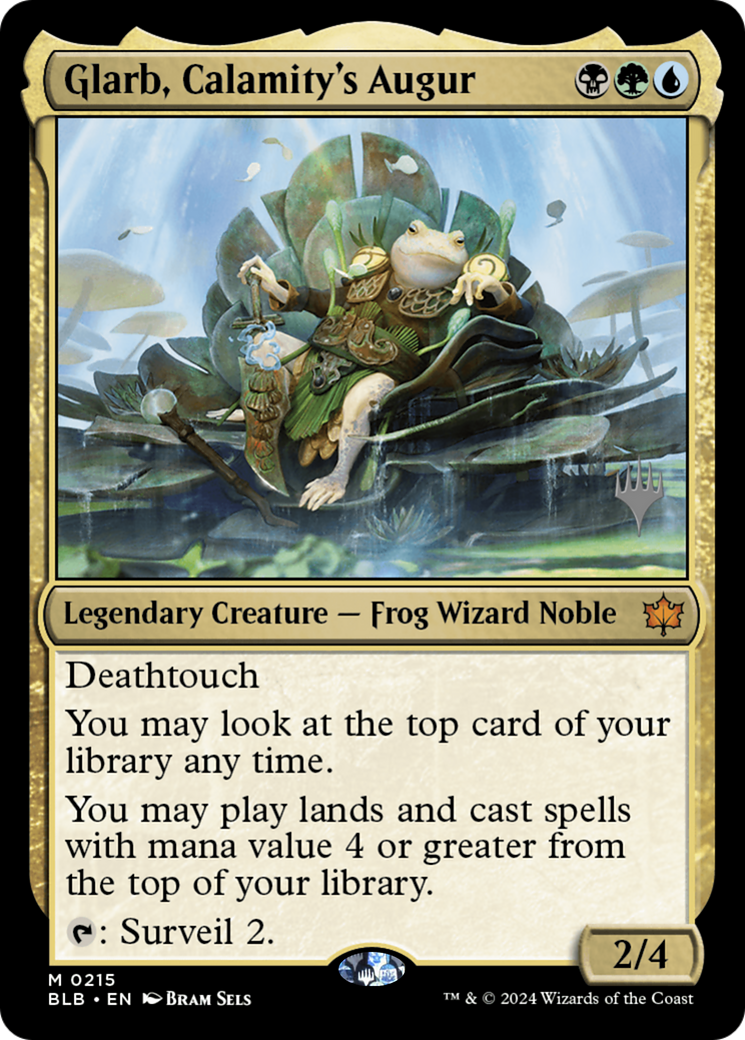 Image of Glarb, Calamity's Augur (Promo Pack) [Bloomburrow Promos]