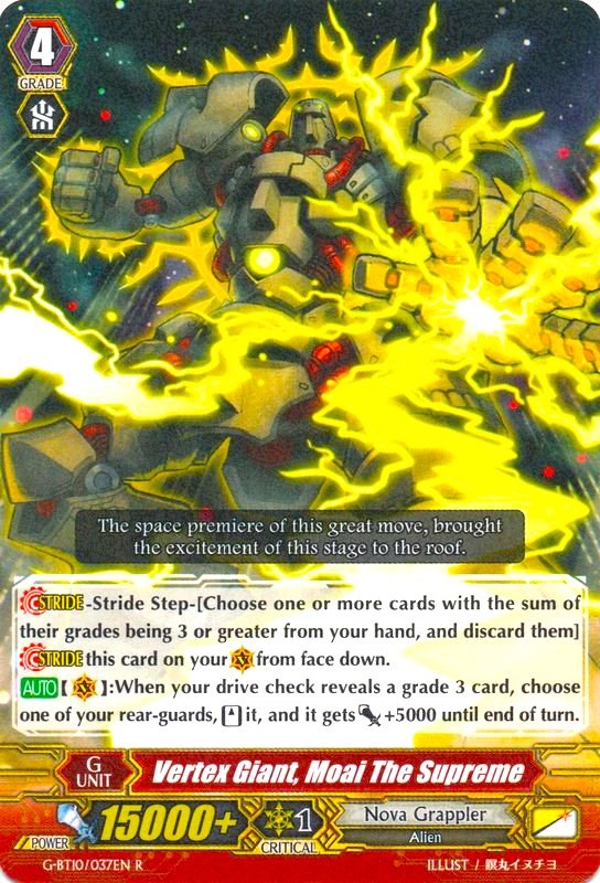 Image of Vertex Giant, Moai The Supreme (G-BT10/037EN) [Raging Clash of the Blade Fangs]