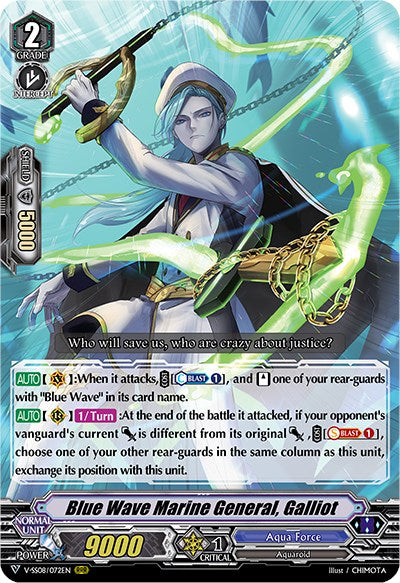 Image of Blue Wave Marine General, Galliot (V-SS08/072EN) [Clan Selection Plus Vol.2]