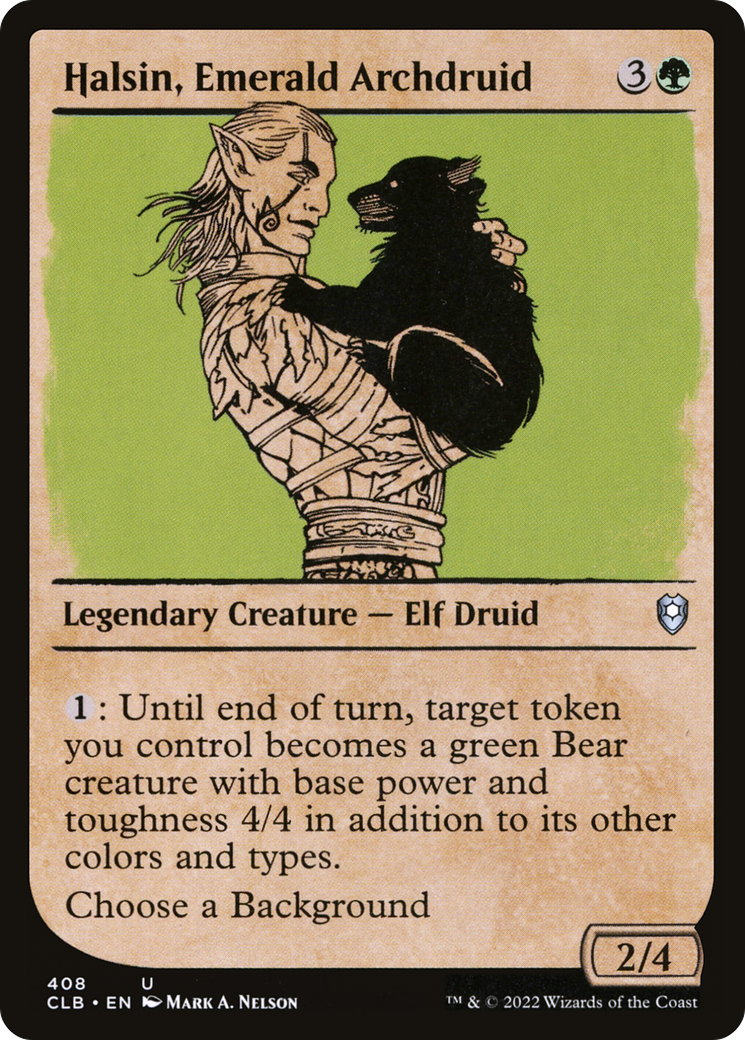 Image of Halsin, Emerald Archdruid (Showcase) [Commander Legends: Battle for Baldur's Gate]