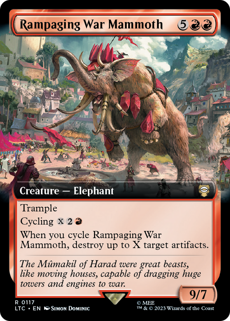 Image of Rampaging War Mammoth (Extended Art) [The Lord of the Rings: Tales of Middle-Earth Commander]