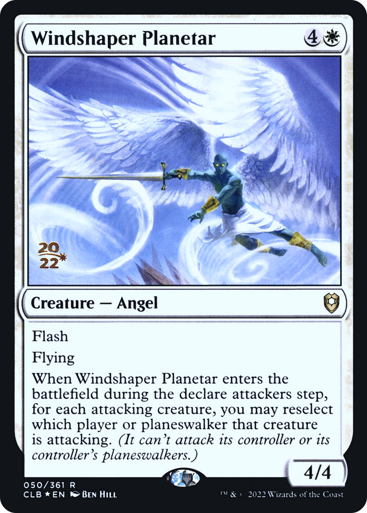 Image of Windshaper Planetar [Commander Legends: Battle for Baldur's Gate Prerelease Promos]
