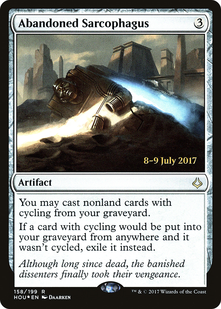 Image of Abandoned Sarcophagus [Hour of Devastation Prerelease Promos]