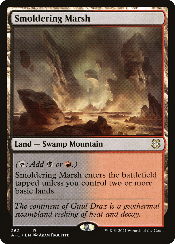 Image of Smoldering Marsh [Dungeons & Dragons: Adventures in the Forgotten Realms Commander]