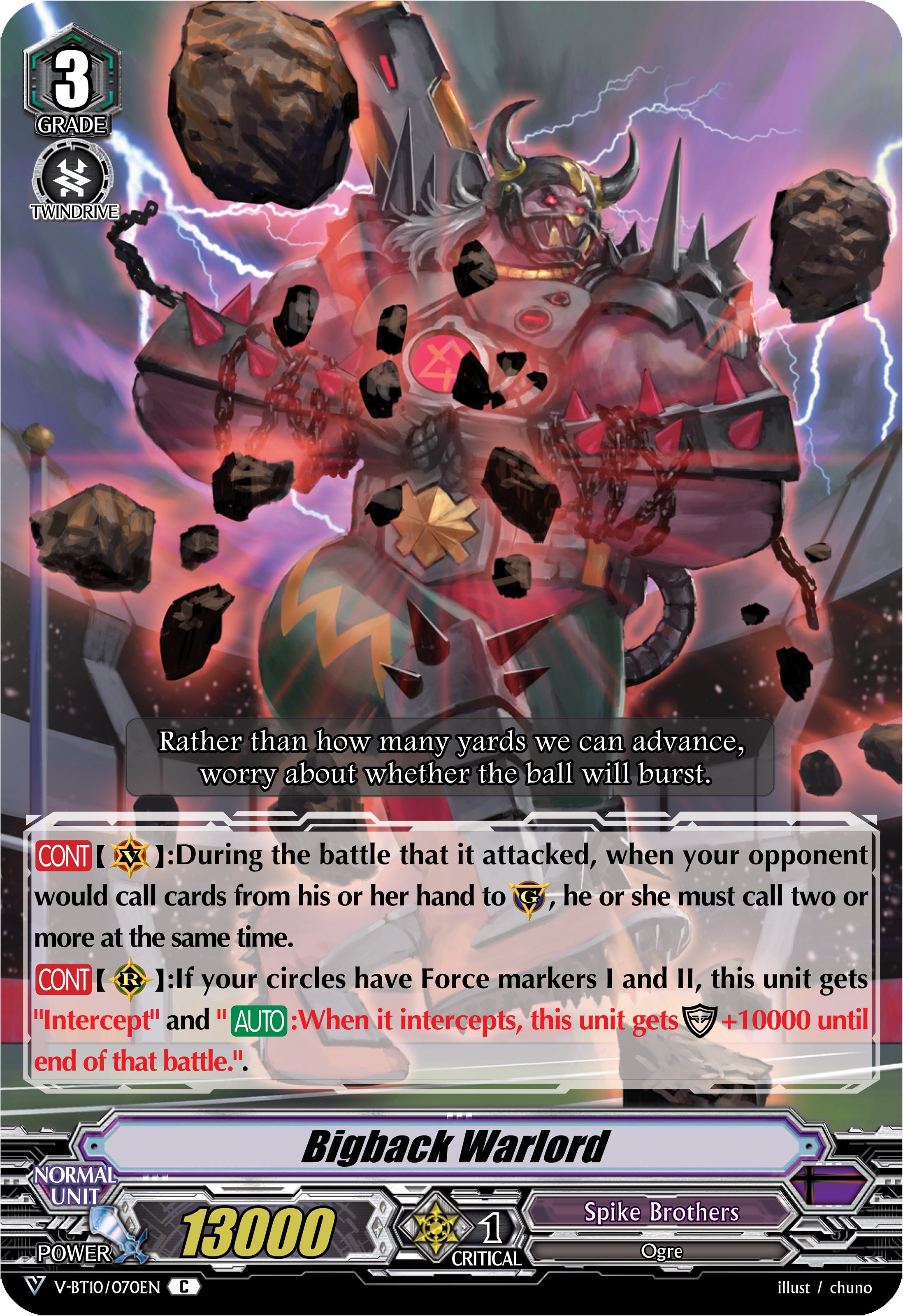 Image of Bigback Warlord (V-BT10/070EN) [Phantom Dragon Aeon]