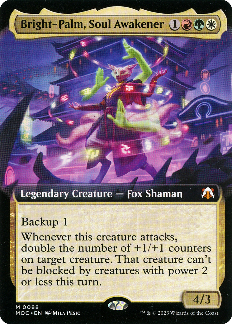 Image of Bright-Palm, Soul Awakener (Extended Art) [March of the Machine Commander]