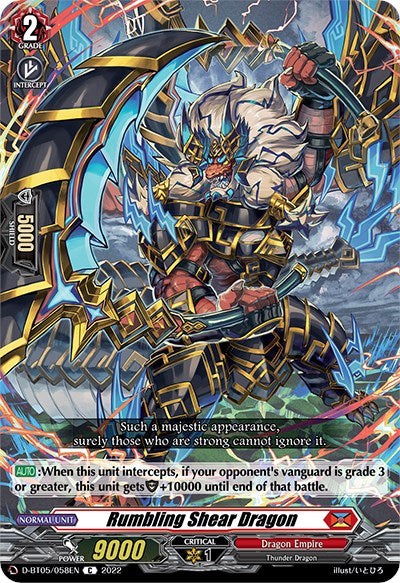 Image of Rumbling Shear Dragon (D-BT05/058EN) [Triumphant Return of the Brave Heroes]
