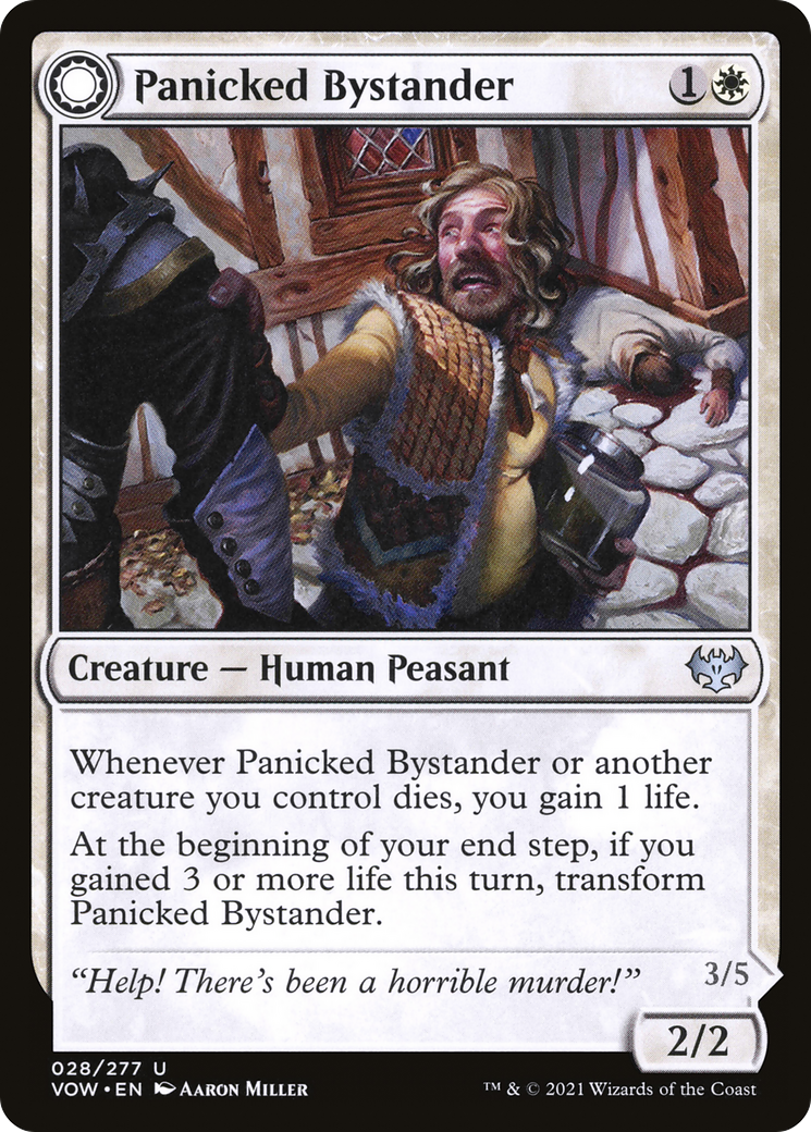 Image of Panicked Bystander // Cackling Culprit [Innistrad: Crimson Vow]