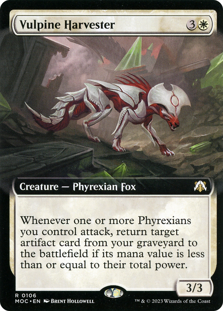 Image of Vulpine Harvester (Extended Art) [March of the Machine Commander]