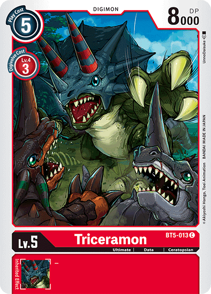 Image of Triceramon [BT5-013] [Battle of Omni]
