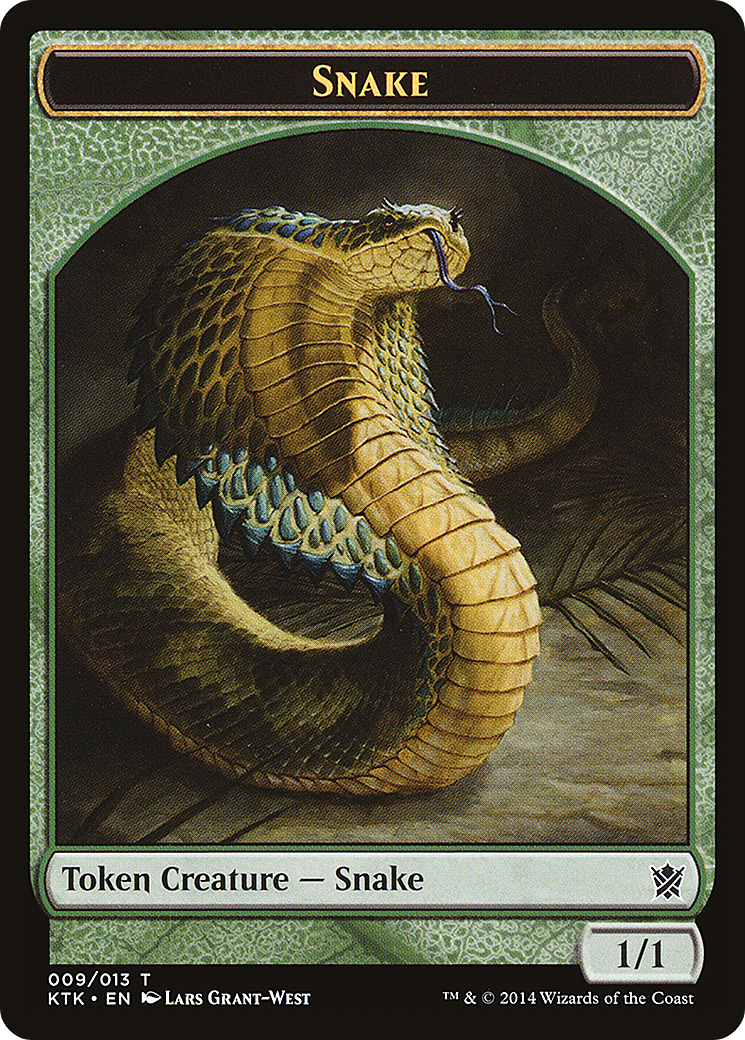 Image of Snake Token [Khans of Tarkir Tokens]