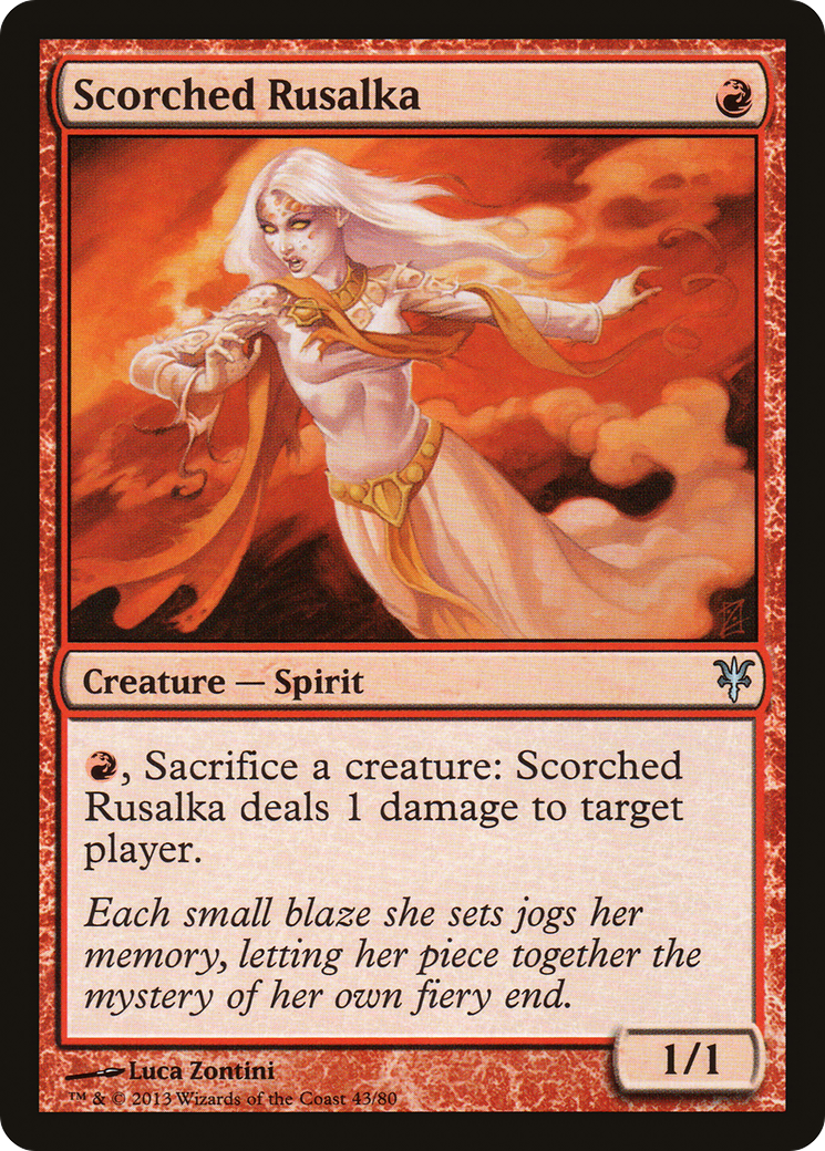 Image of Scorched Rusalka [Duel Decks: Sorin vs. Tibalt]
