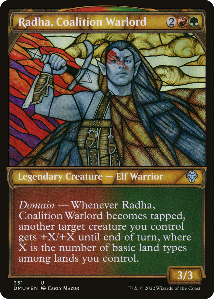 Image of Radha, Coalition Warlord (Showcase Textured) [Dominaria United]