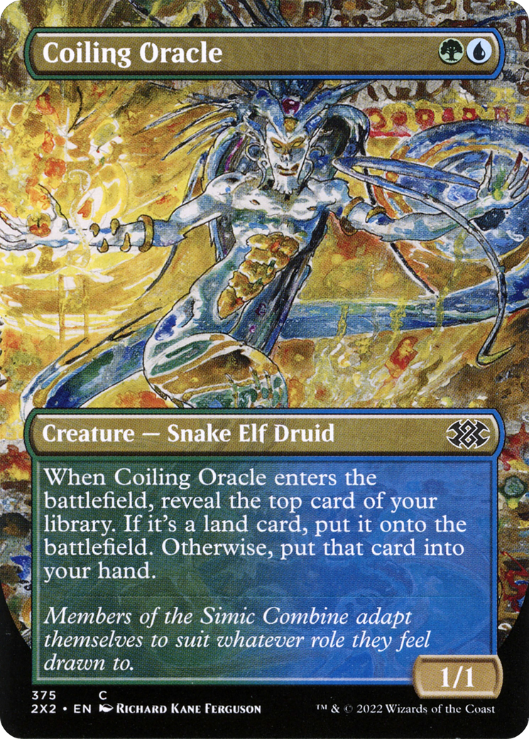 Image of Coiling Oracle (Borderless Alternate Art) [Double Masters 2022]